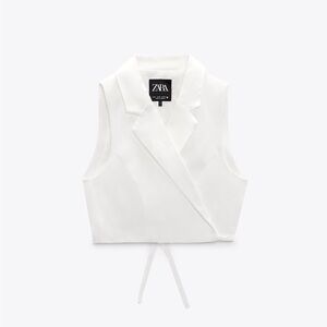 Zara cropped vest